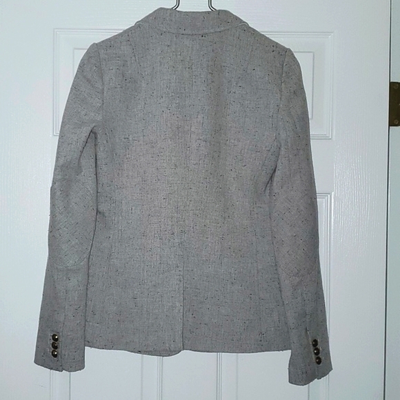Banana Republic Speckled Gray Hac.king Jacket Wool Blend Size 0 - Picture 15 of 16